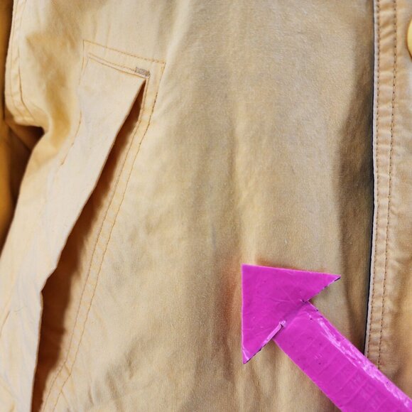 Vintage Brooks Brothers Oversized Yellow Hooded Anorak Jacket Womens Small - Picture 5 of 14